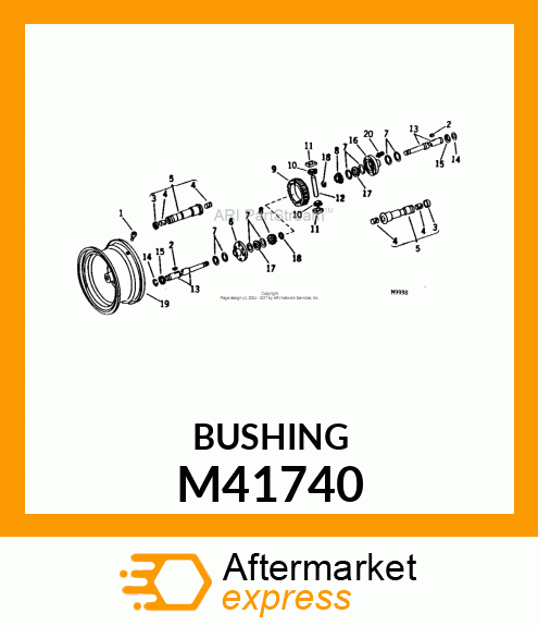 BUSHING WITH OIL GROOVE M41740