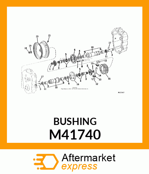 BUSHING WITH OIL GROOVE M41740