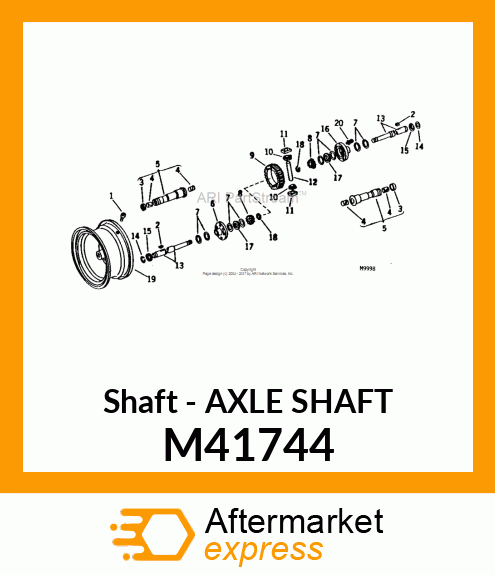 Shaft - AXLE SHAFT M41744