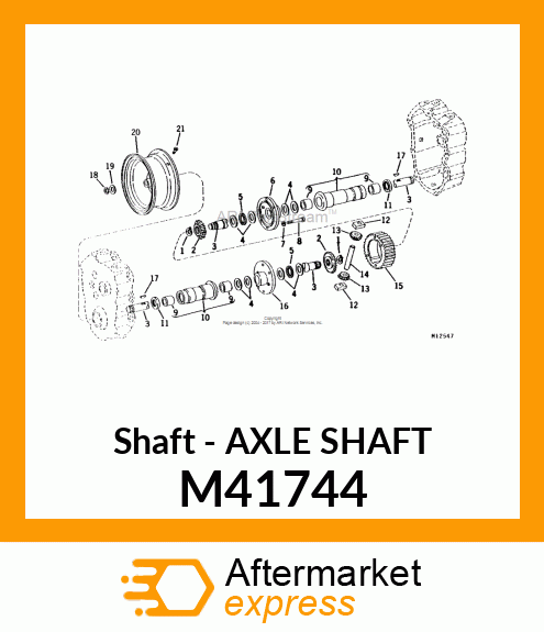 Shaft - AXLE SHAFT M41744