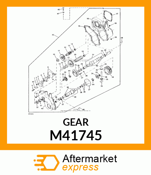 Pinion - DIFFERENTAIL BEVEL PINION M41745