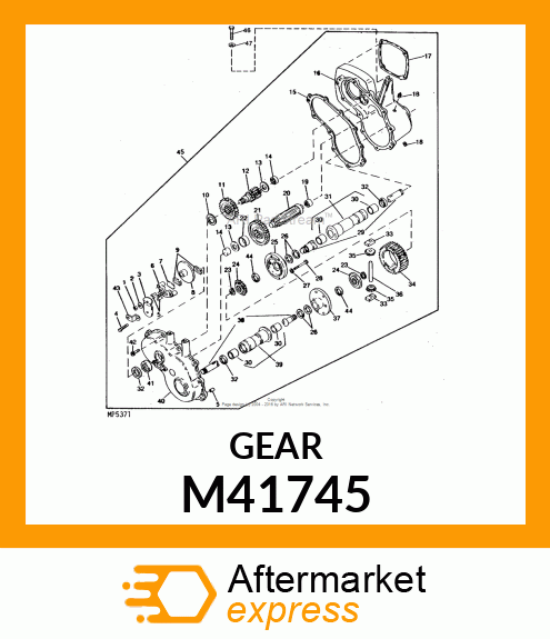 Pinion - DIFFERENTAIL BEVEL PINION M41745