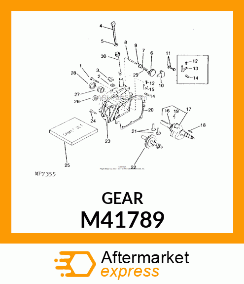 Gear - CRANK SHAFT GEAR M41789