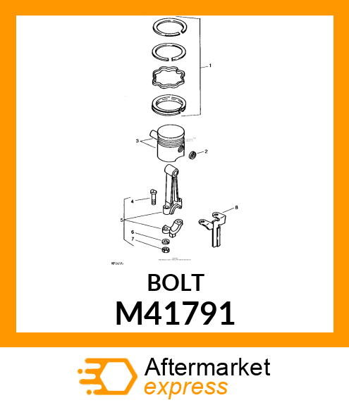 Bolt - SCREW, CONNECTING ROD-PUR M41791