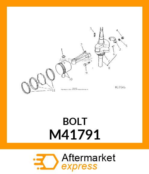 Bolt - SCREW, CONNECTING ROD-PUR M41791