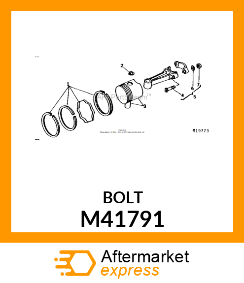 Bolt - SCREW, CONNECTING ROD-PUR M41791