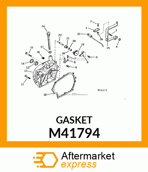 GASKET, CYLINDER HEAD COVER M41794