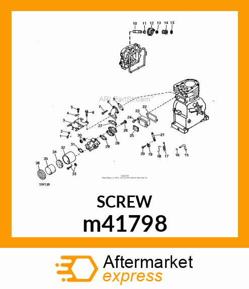 SCREW, MACHINE, SLOTTED PAN HEAD m41798