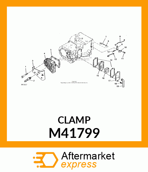 Spare part M41799 + Governor Lever Clamp