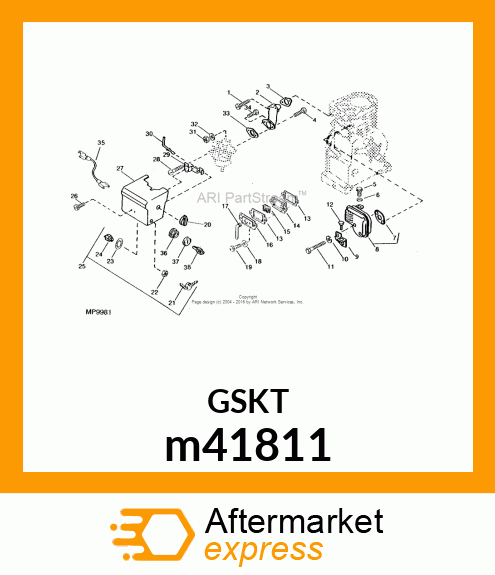 CARBURETOR GASKET m41811