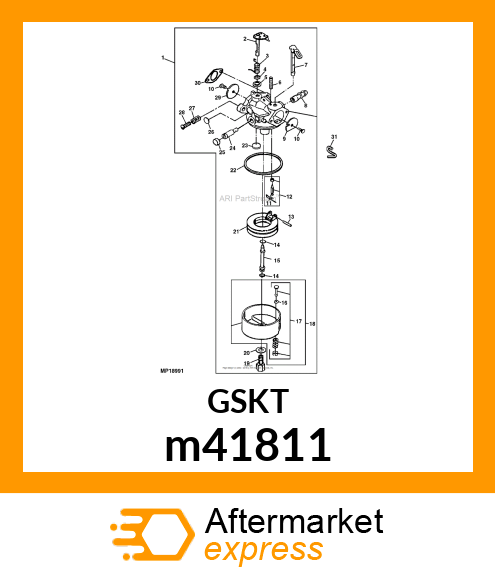 CARBURETOR GASKET m41811