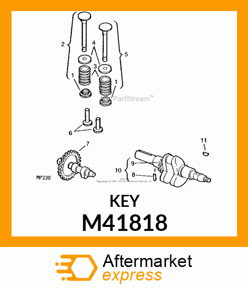 FLYWHEEL KEY M41818