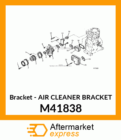 Bracket - AIR CLEANER BRACKET M41838