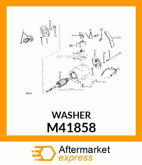 Shim - SPACING WASHER .010 - PUR M41858