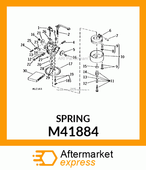 IDLE REGULATING SCREW SPRING M41884