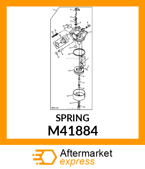 IDLE REGULATING SCREW SPRING M41884