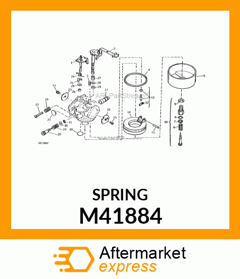 IDLE REGULATING SCREW SPRING M41884