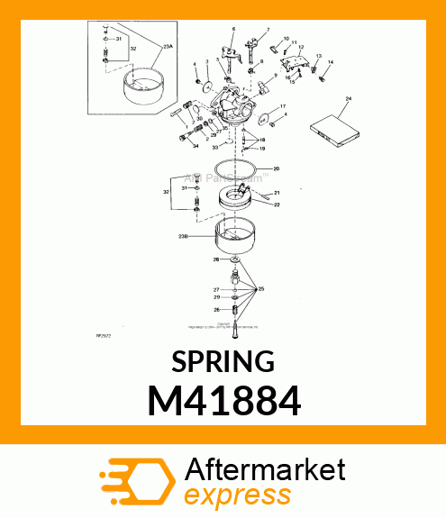 IDLE REGULATING SCREW SPRING M41884