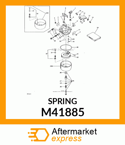 Main Adjustment Screw Spri M41885