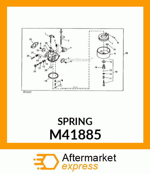 Main Adjustment Screw Spri M41885