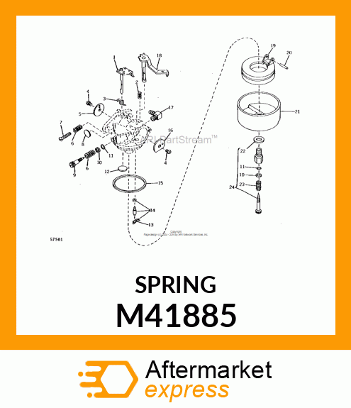 Main Adjustment Screw Spri M41885