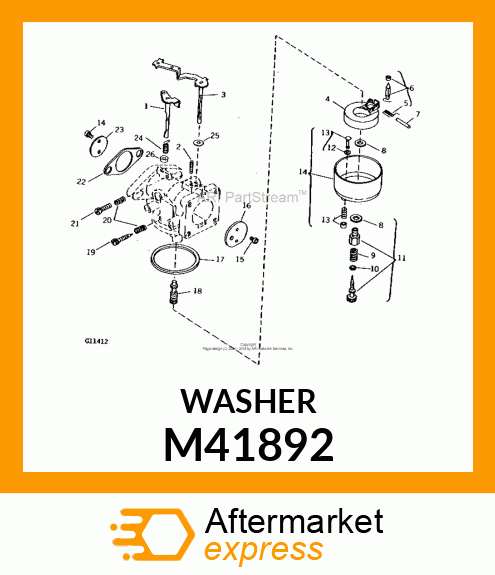 DRAIN PLUNGER GASKET M41892