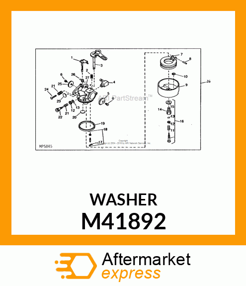 DRAIN PLUNGER GASKET M41892