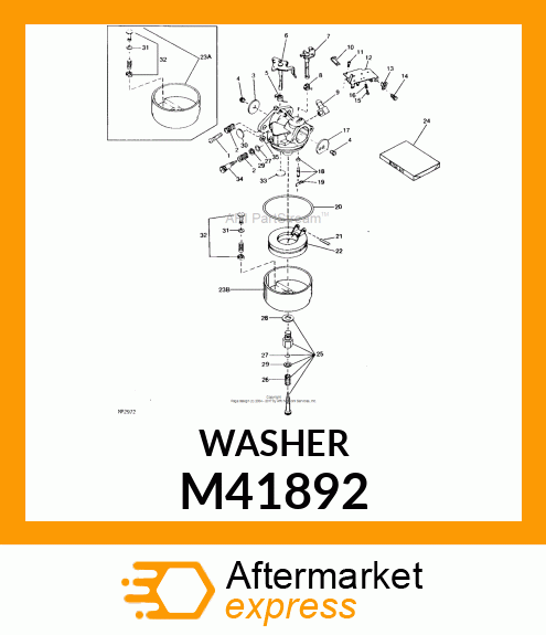 DRAIN PLUNGER GASKET M41892