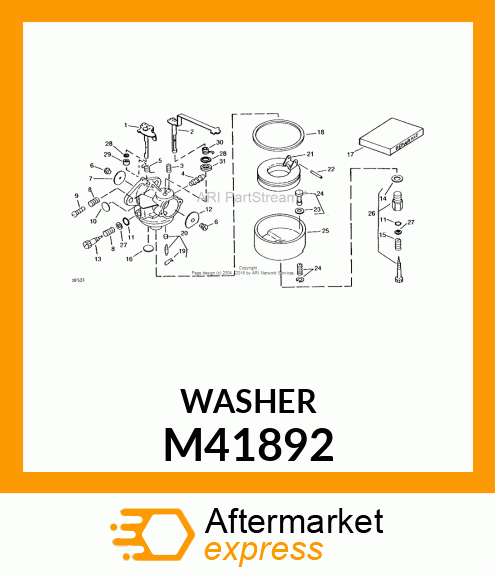 DRAIN PLUNGER GASKET M41892