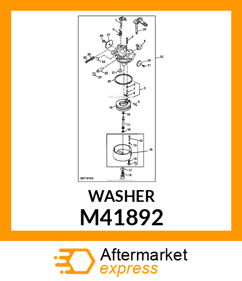 DRAIN PLUNGER GASKET M41892