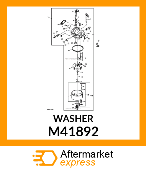 DRAIN PLUNGER GASKET M41892