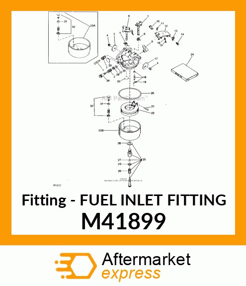 Fitting - FUEL INLET FITTING M41899