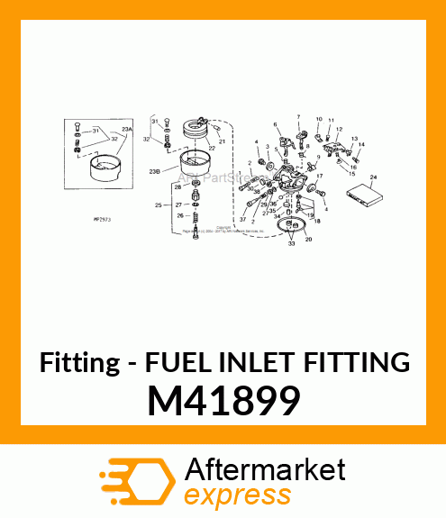 Fitting - FUEL INLET FITTING M41899