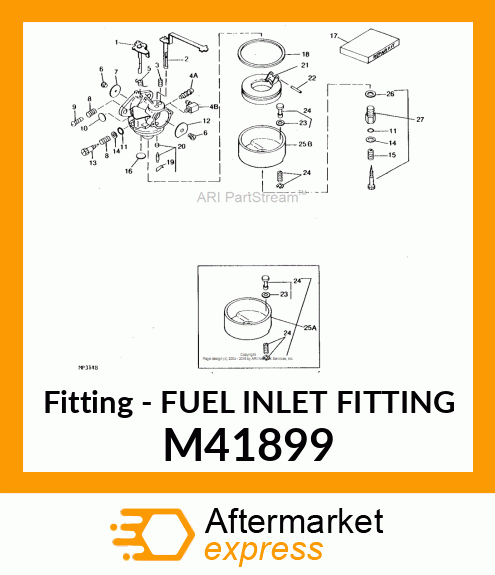 Fitting - FUEL INLET FITTING M41899