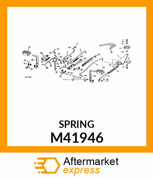 SPRING, IDLER W/SWIVEL HOOKS M41946