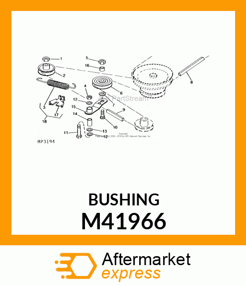 BUSHING, BUSHING, IDLER ARM M41966