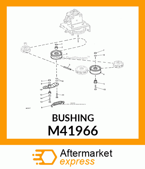 BUSHING, BUSHING, IDLER ARM M41966