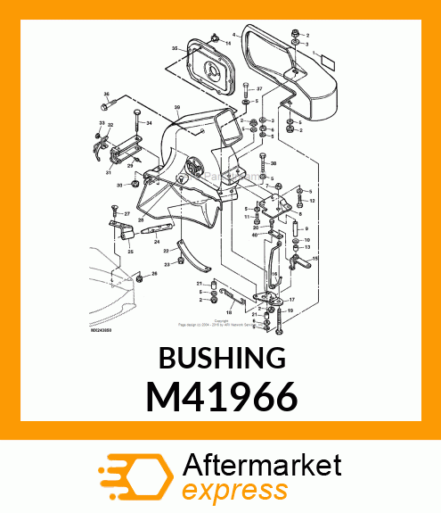 BUSHING, BUSHING, IDLER ARM M41966