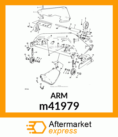 ARM, GAGE WHEEL (PLATED) m41979