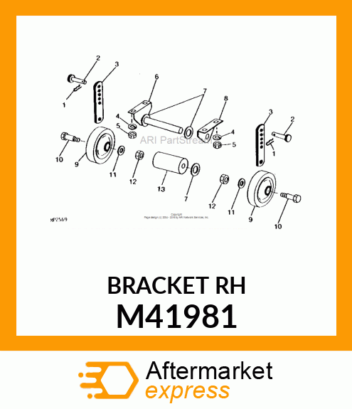 Bracket Rear Roller M41981