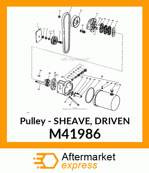 Pulley - SHEAVE, DRIVEN M41986