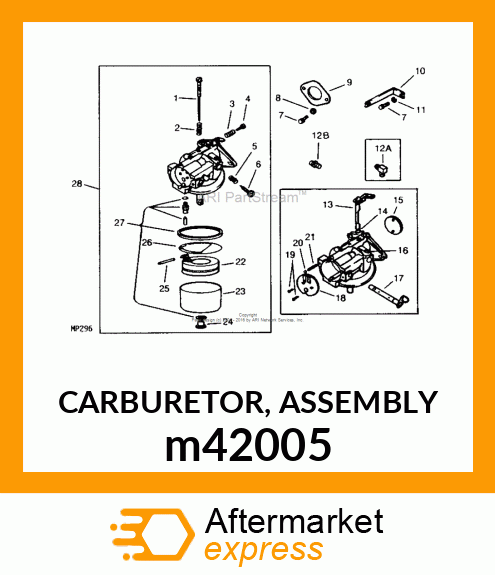 CARBURETOR, ASSEMBLY m42005