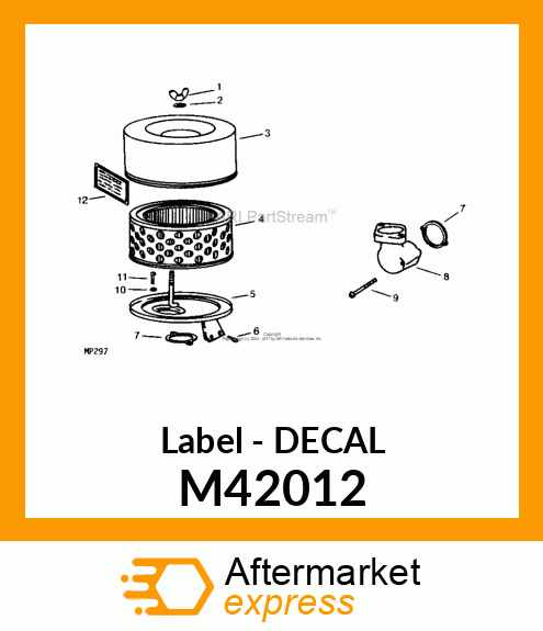 Label - DECAL M42012