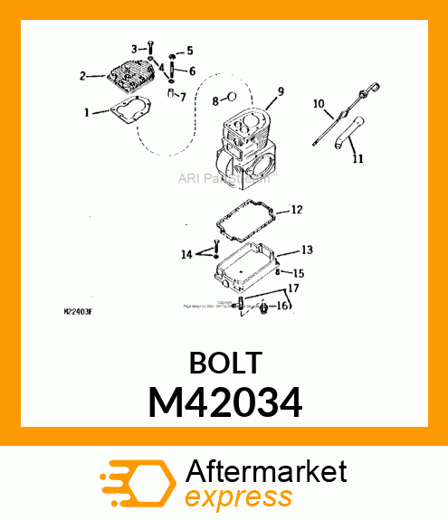 5/16X1.50 H.H. BOLT M42034