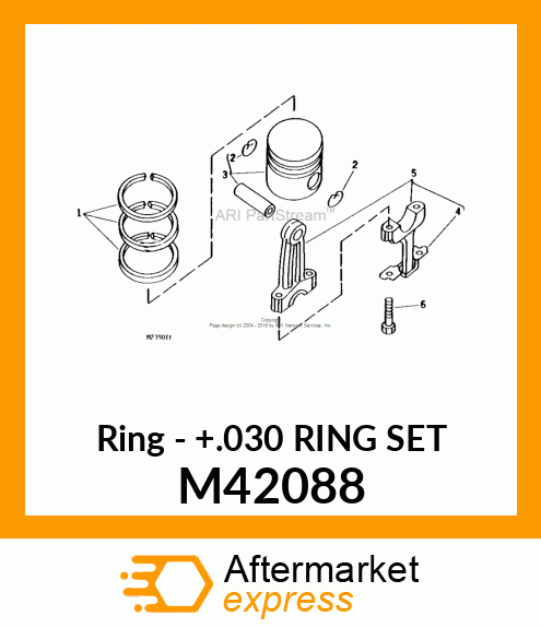 Ring - +.030 RING SET M42088