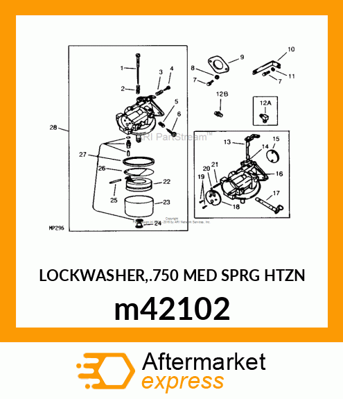 LOCKWASHER,.750 MED SPRG HTZN m42102