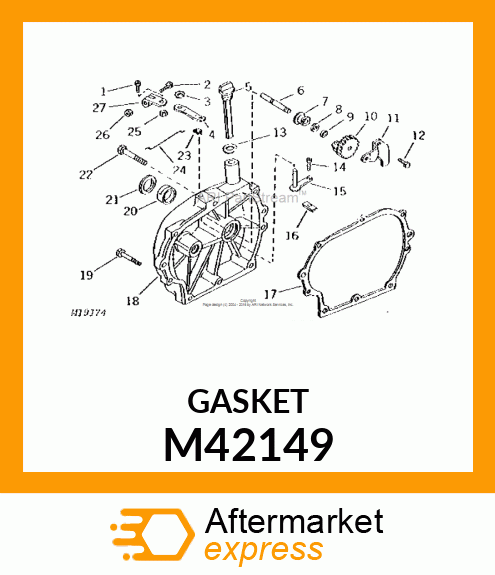 GASKET, OIL FILLER PLUG M42149