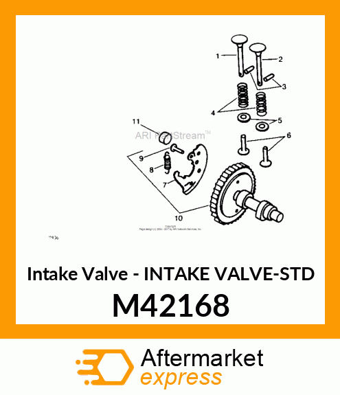 Intake Valve - INTAKE VALVE-STD M42168