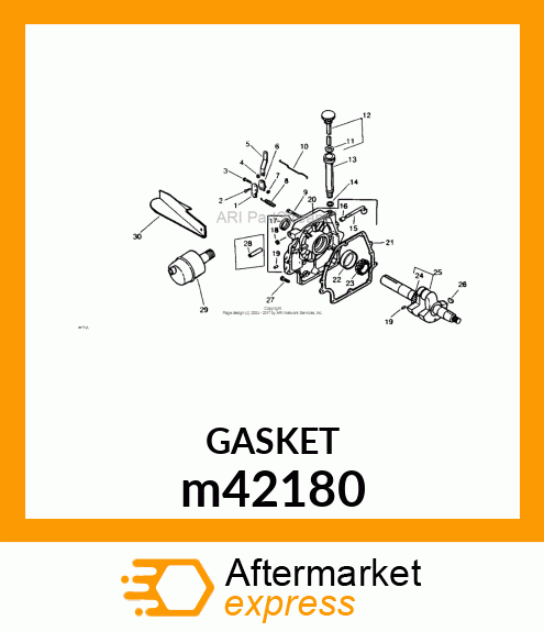 GASKET, CYLINDER HEAD COVER m42180