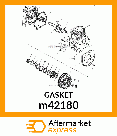 GASKET, CYLINDER HEAD COVER m42180